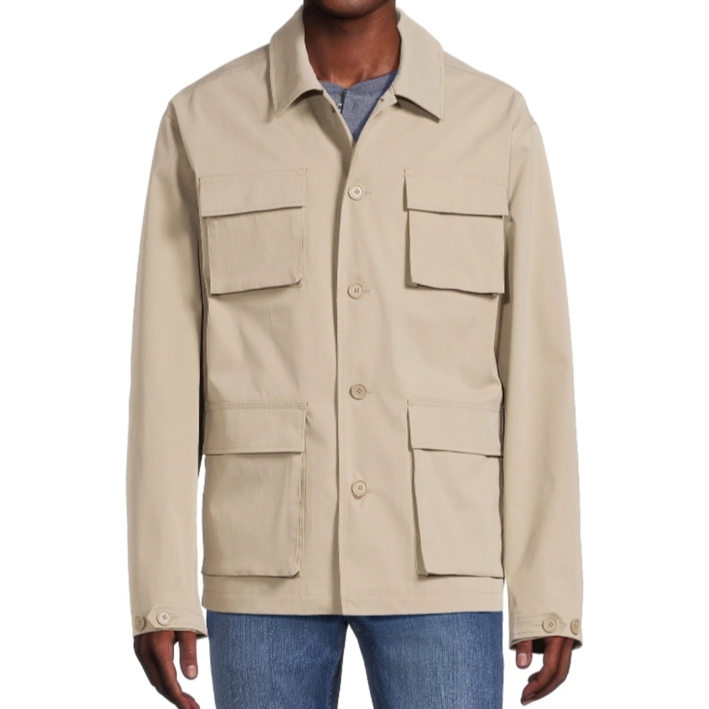 George Men’s Size M (38-40) Utility Jacket Stonewash NWT